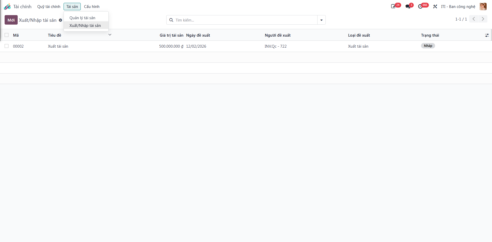 Accessing asset in and out transfer registry