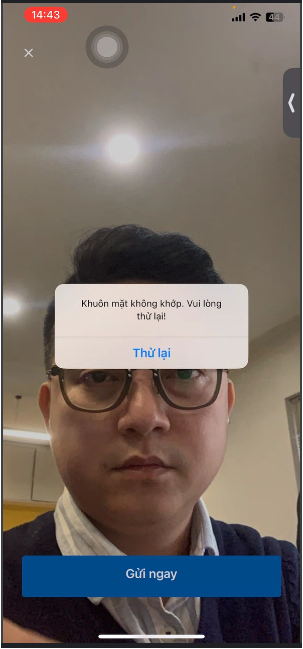 FaceID biometric scanning and geofencing verification