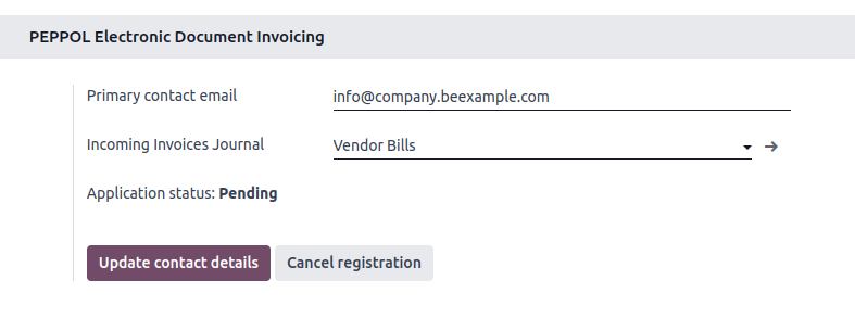 Pending application