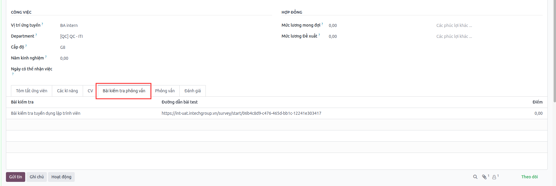 Tải file audio phỏng vấn lên