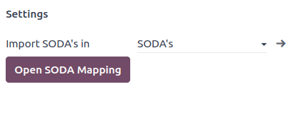 Cấu hình nhật ký SODA.