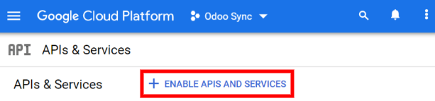 Bật API và dịch vụ trên dự án API.