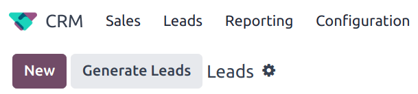 Nút Tạo lead để sử dụng tính năng khai thác lead.