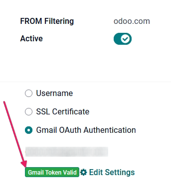 Cấu hình Outgoing Email Servers trong Odoo.