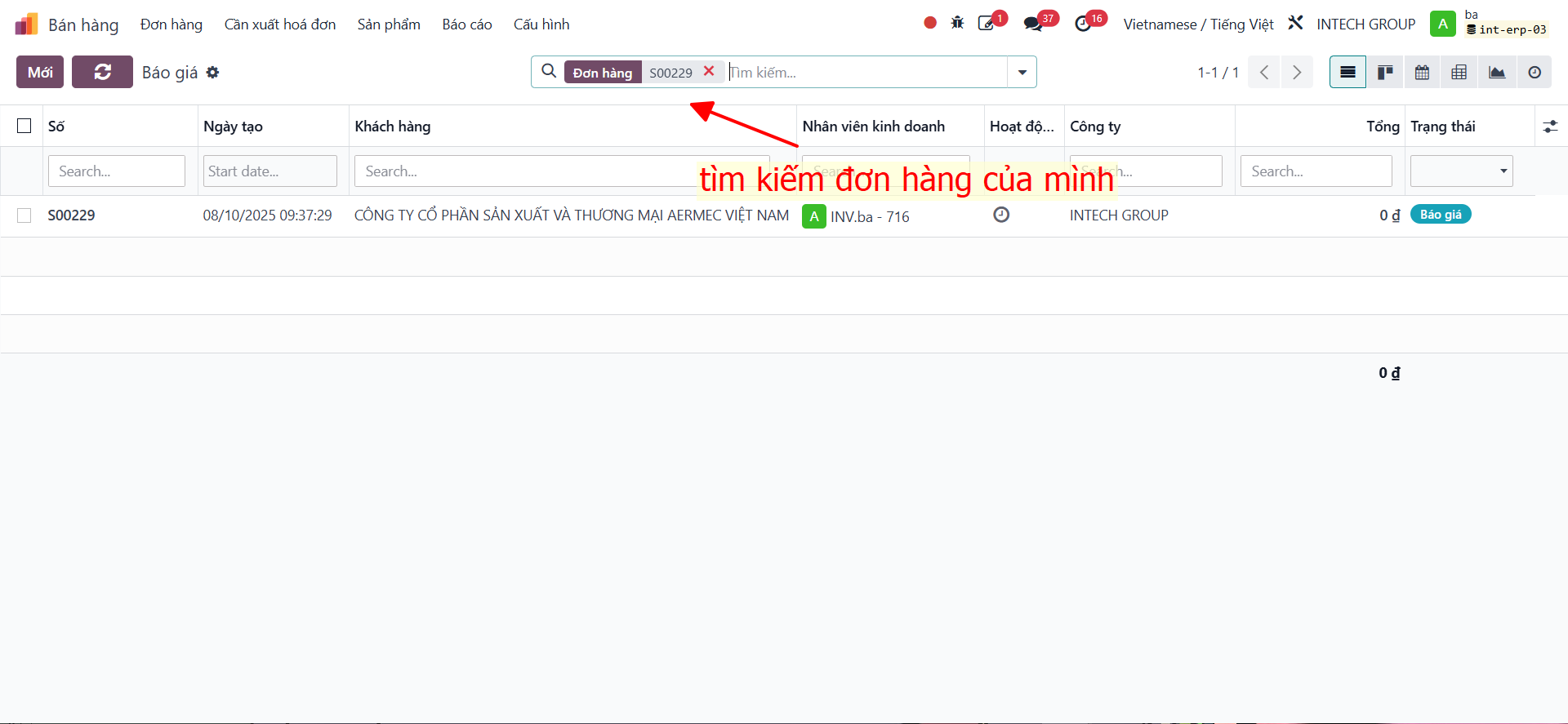 Tổng quan tính năng tích hợp bảng tính trong báo giá