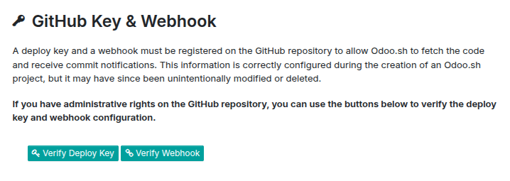 Cài đặt khóa và webhook của GitHub