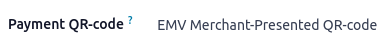 Chọn tùy chọn mã QR trình bày bởi nhà bán hàng EMV