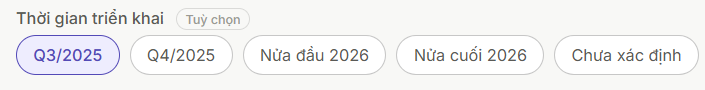 Giao diện đáp án tiêu chuẩn không icon